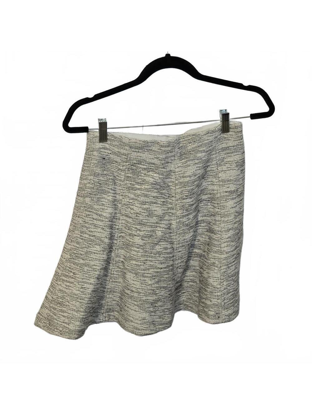 LOFT Tweed Skirt Size 4P Black & White Petite Workwear